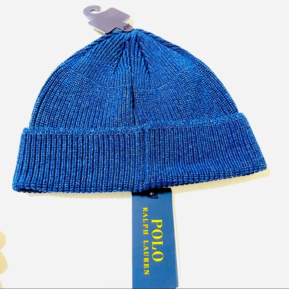 Polo by Ralph Lauren, PoloRL&Co Beanie Blue. - Picture 3 of 5